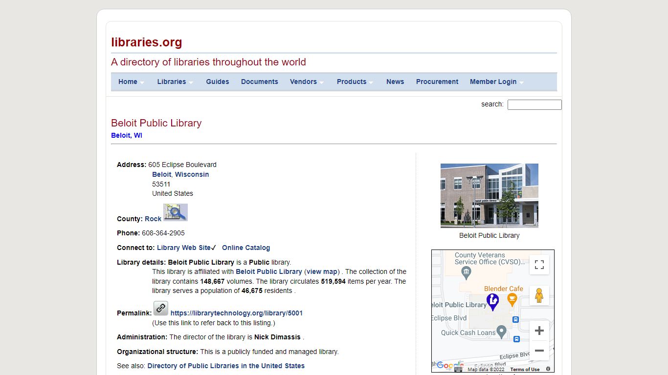 Beloit Public Library -- Beloit Public Library